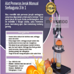 Jual Alat Pemeras Jeruk Manual  3 in 1 (MJ1003) di Banjarmasin