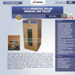 Jual Mesin Penetas Telur Manual 500 Telur (EM-500) di Banjarmasin