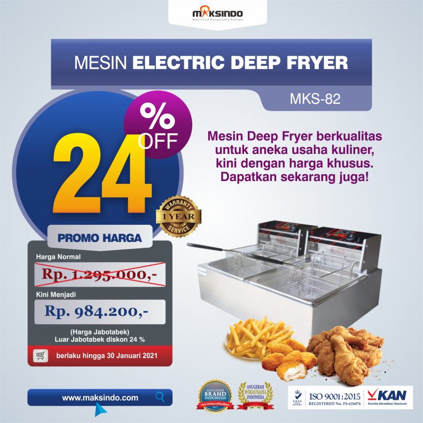 Jual Mesin Electric Deep Fryer MKS-82 di Banjarmasin
